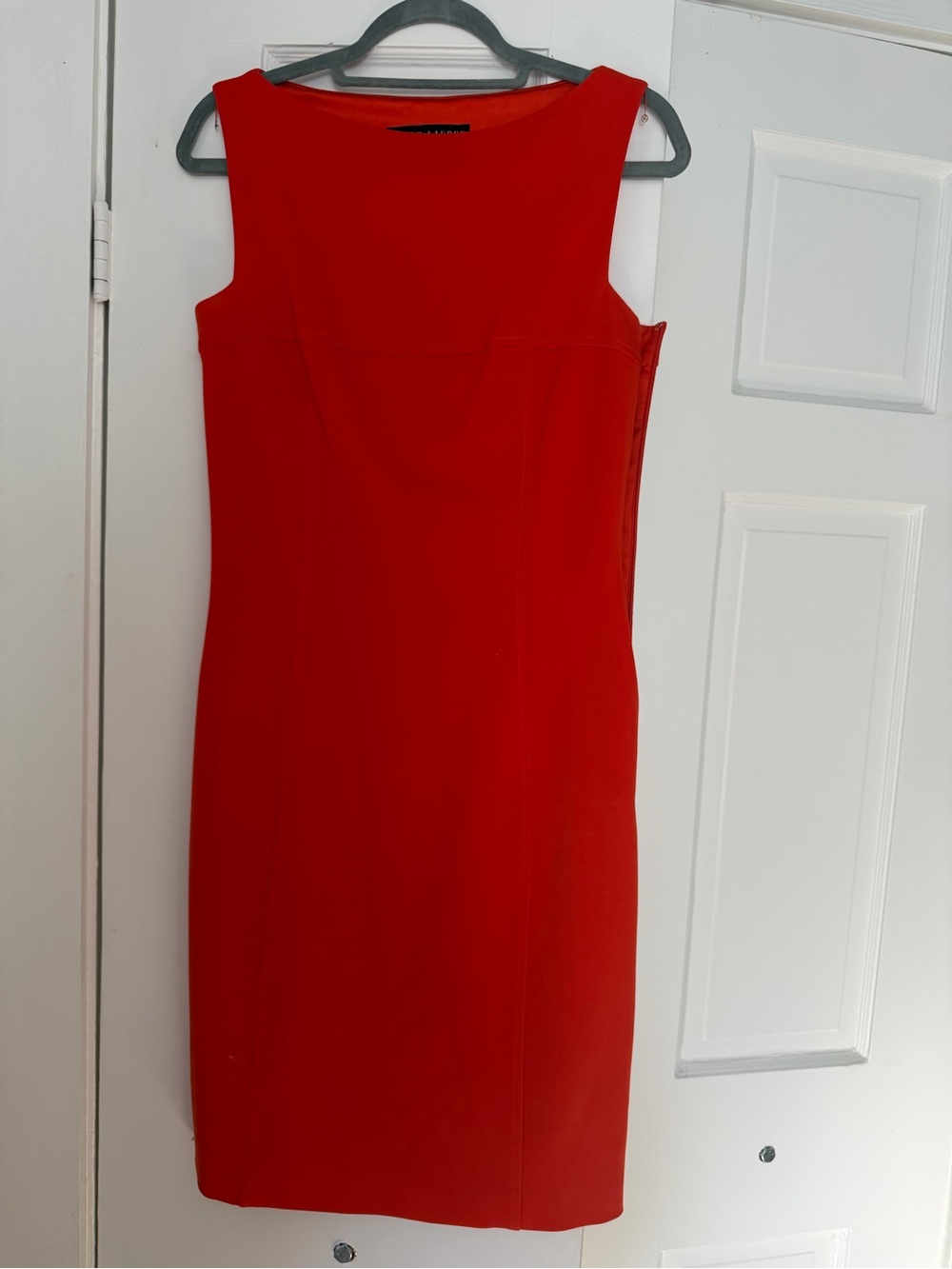 Ralph Lauren Red Sleeveless Sheath Dress